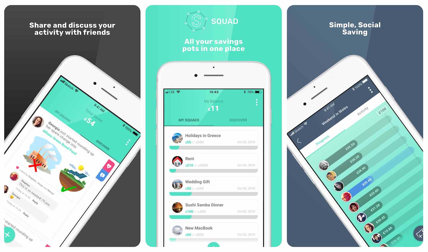Make your social life pay off with Fintech startup Squad