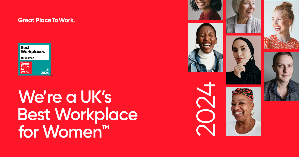 Catalyst named one of the UK’s Best Workplaces for Women™ 2024