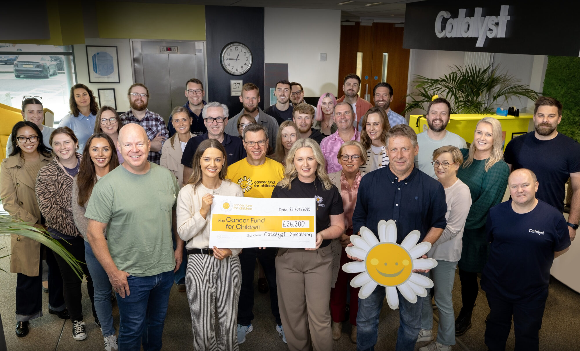 Catalyst Community Raises £26,200 in Spinathon for Cancer Fund for Children